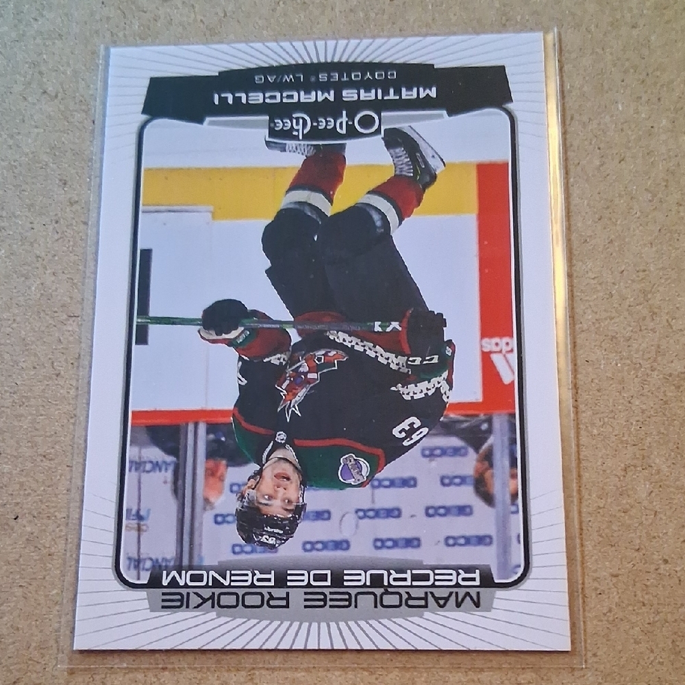 Matias Maccelli Rookie Trading Card + Sticker - Picture 7 of 8